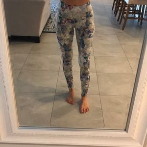 Printed gym pants